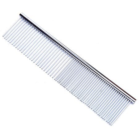 Stainless Steel Grooming Combs Dog Comb Pet Grooming Shedding Comb with Different Spaced for Dogs and Cats