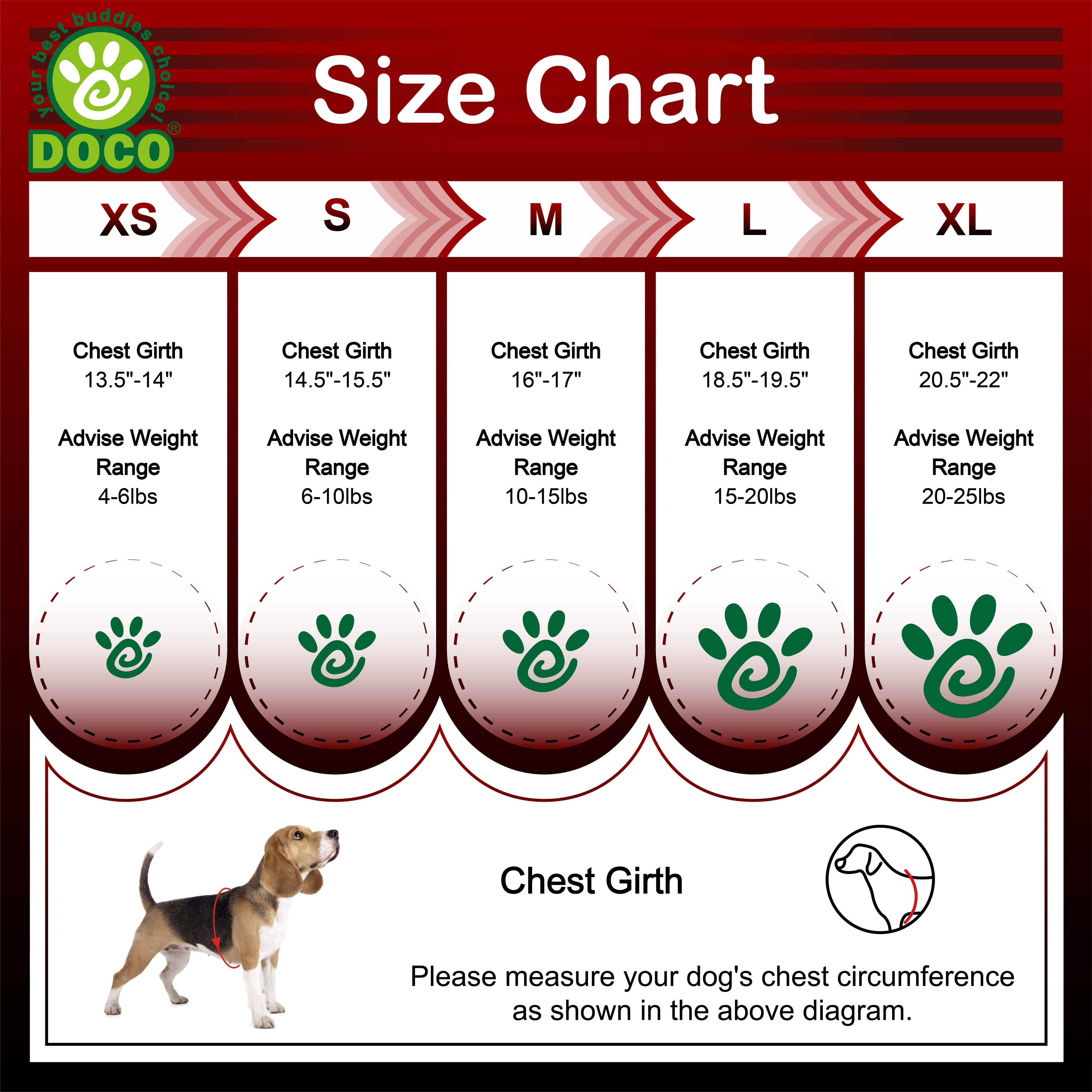 DOCO Athletica Quick Fit Reflective Harness Large