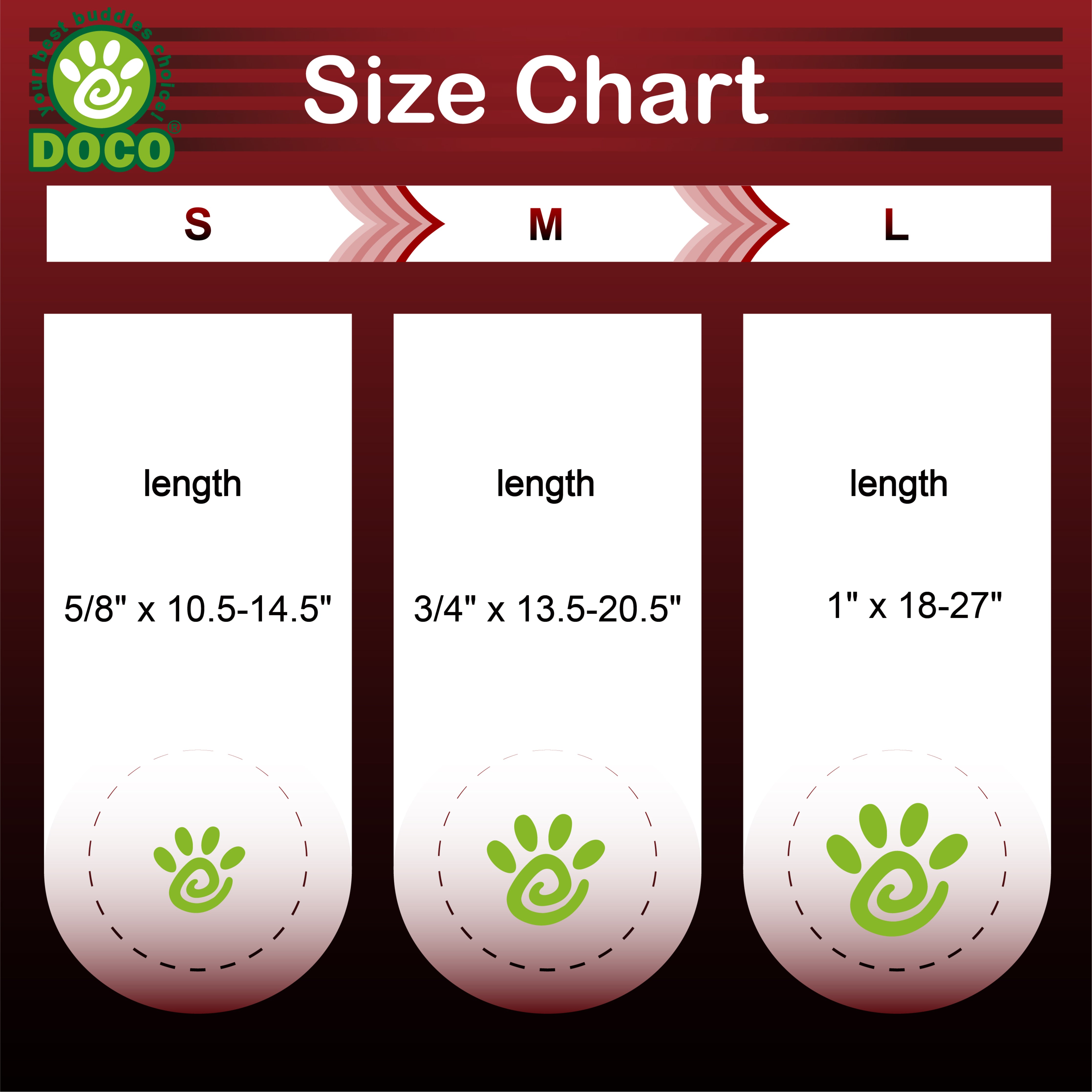 DOCO Jelly Bean Collar Medium