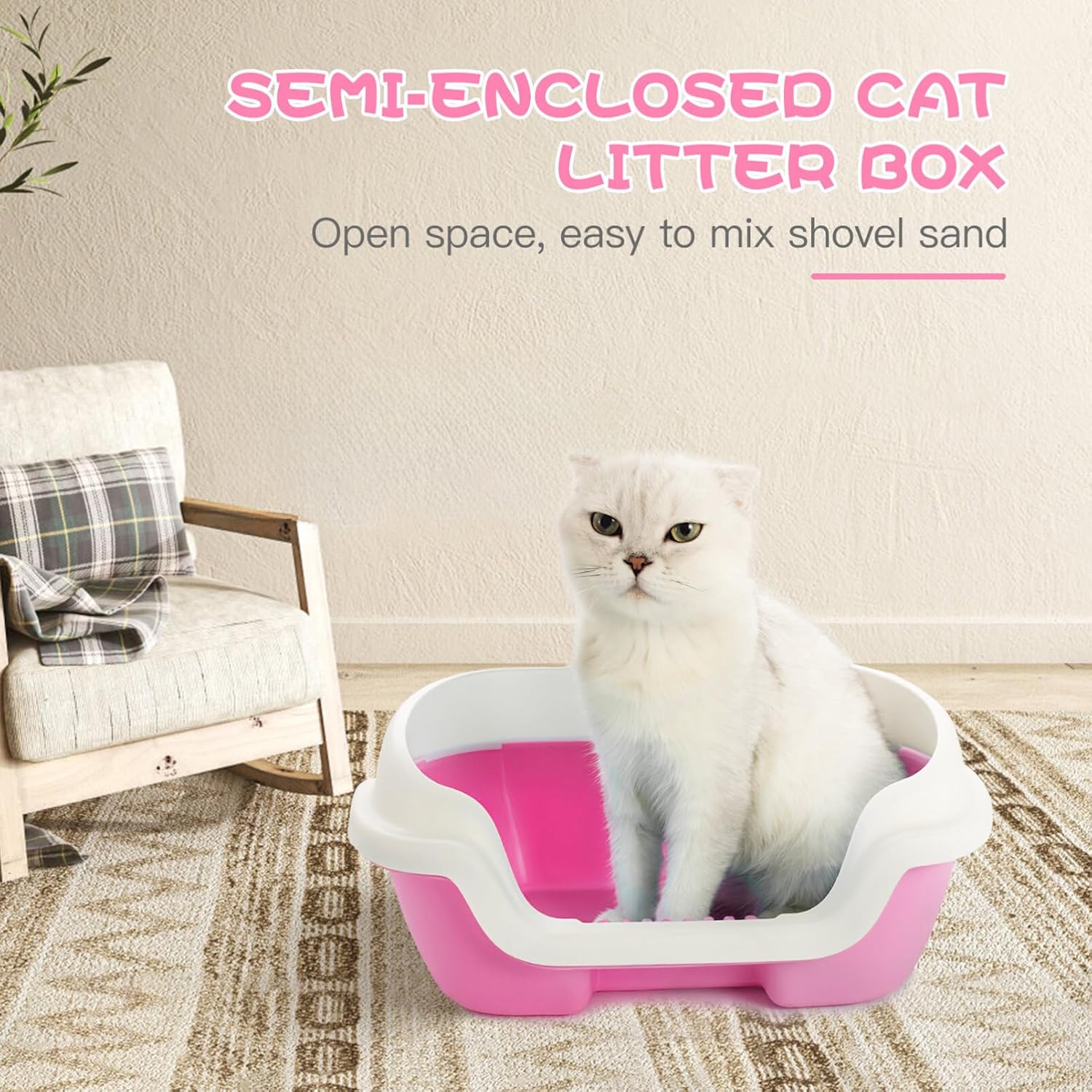 Naomi Cat litter Box with shovel