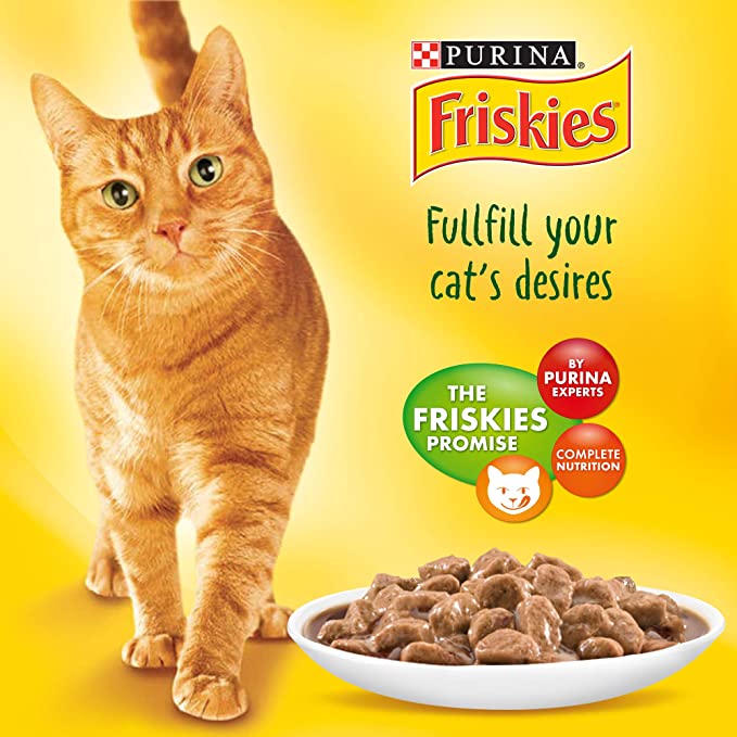 Friskies Beef Chunks in Gravy Pouch 85g