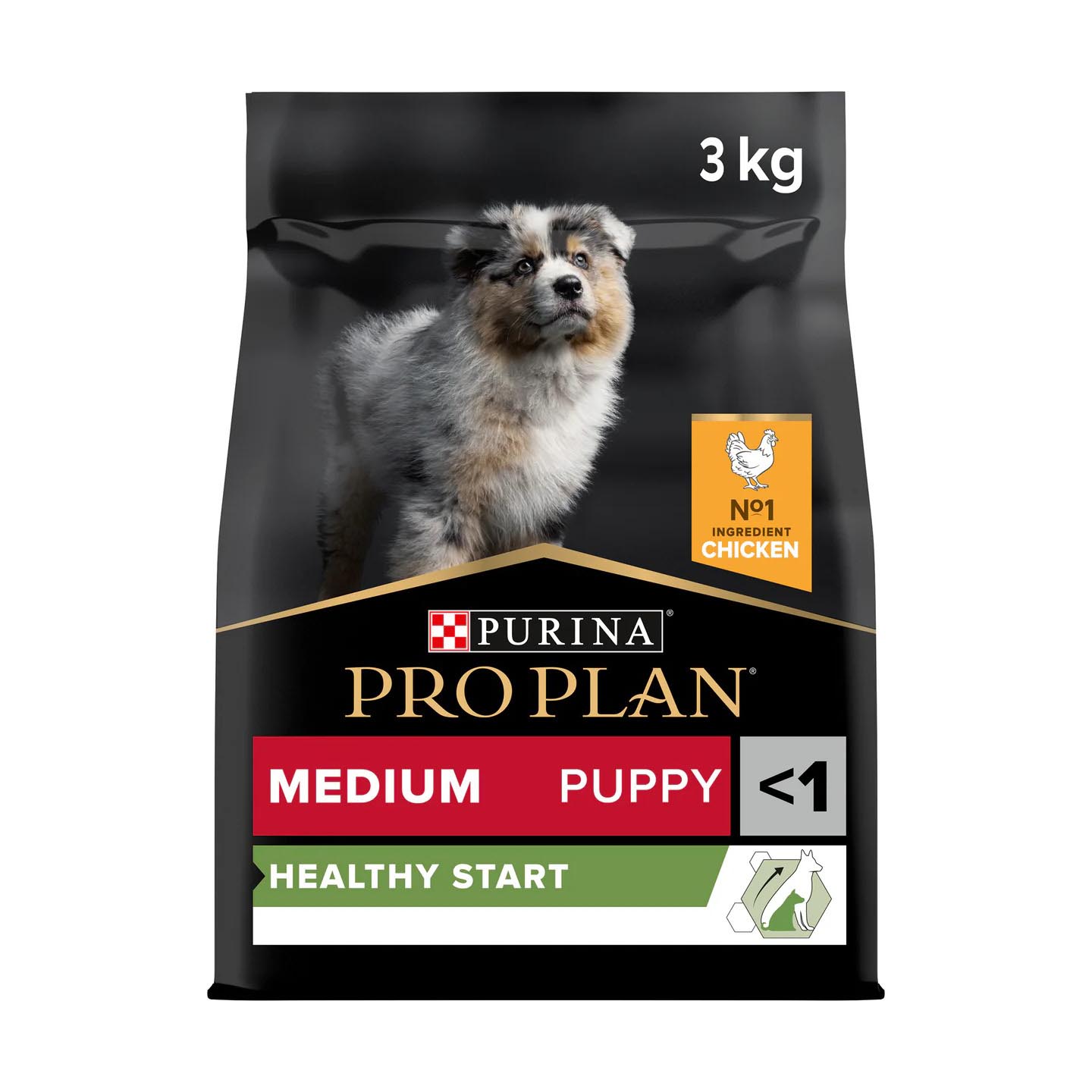 Purina Pro Plan Puppy Medium Dry Dog Food Chicken 3kg