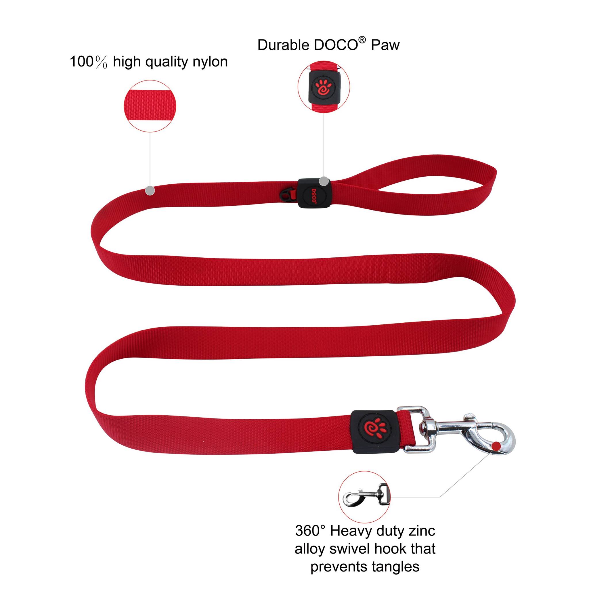 Doco Nylon Leash With Hand L (2.5 x 120cm)