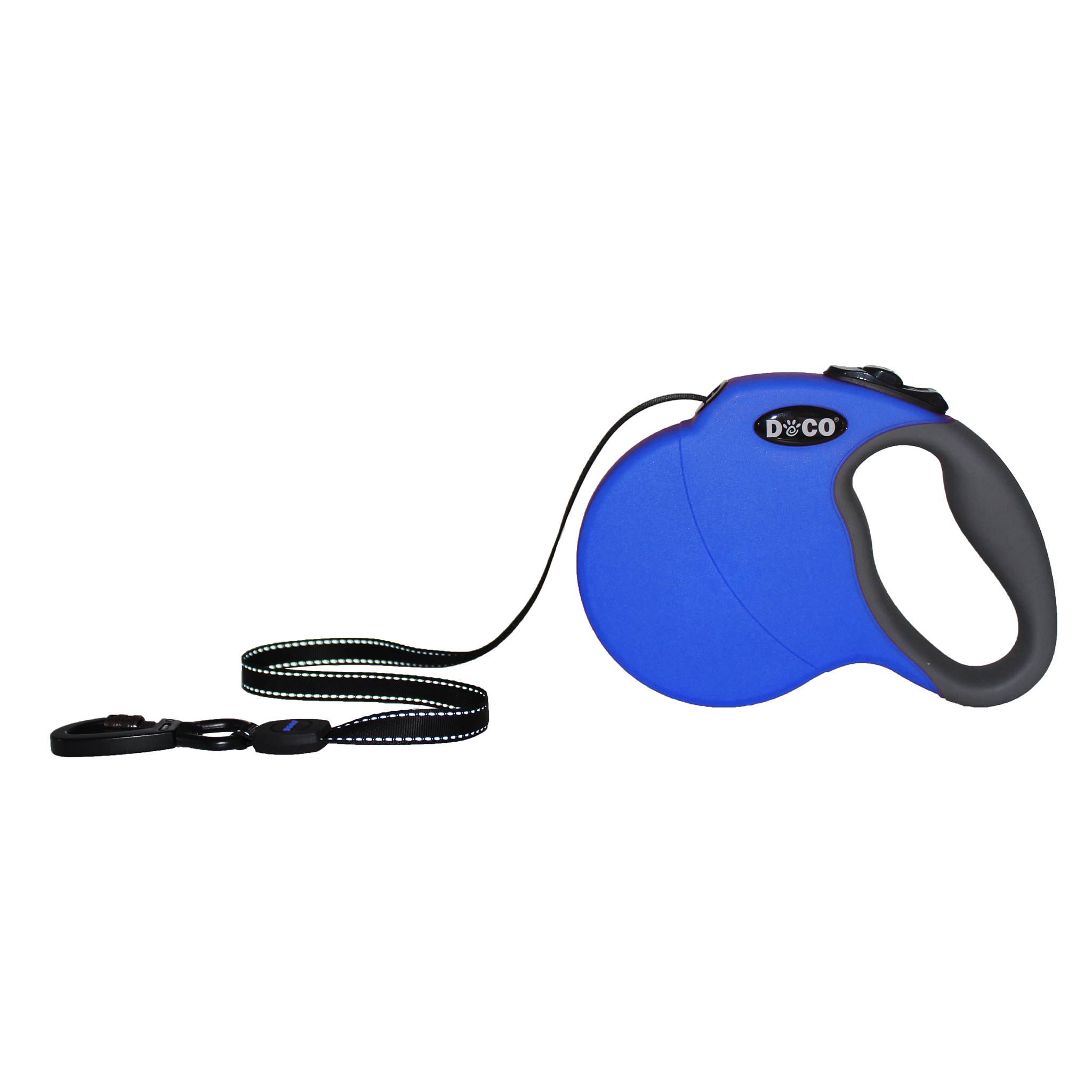 DOCO? ADVENTURE RETRACTABLE LEASH / Medium up to 20kg 5M Blue