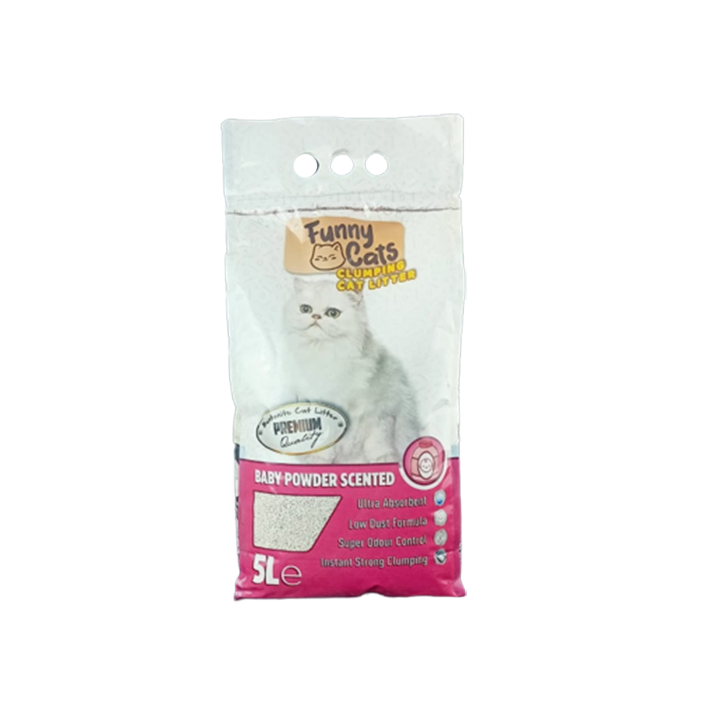 Funny cat Litter Baby powder 5 L