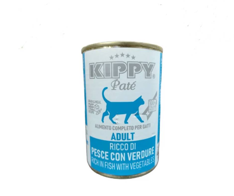 Kippy Paté Adult Cat Wet Food with Fish and Vegetables 400 g