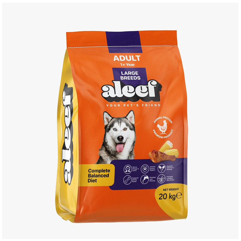 Aleef Dry Food For Adult Large breed Dogs 20 Kg