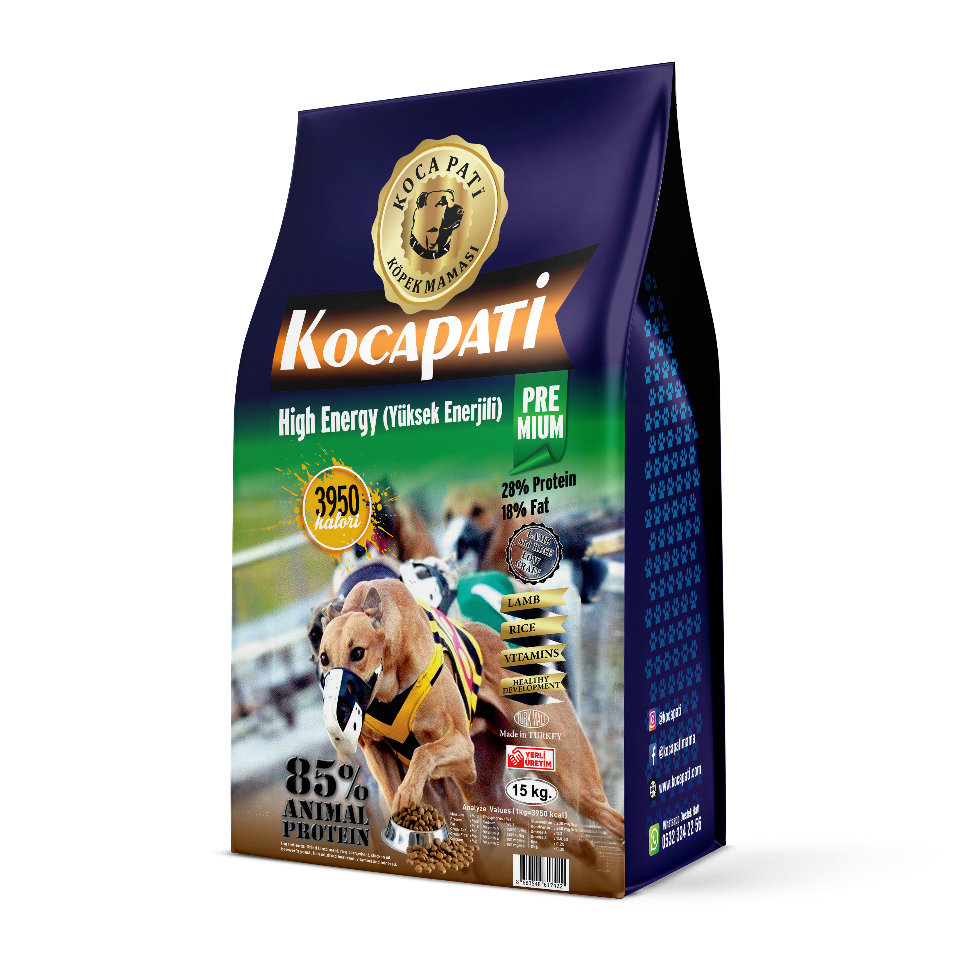 Kocapati: Super Premium Dry Food For Performance High Energy Dogs - Lamb