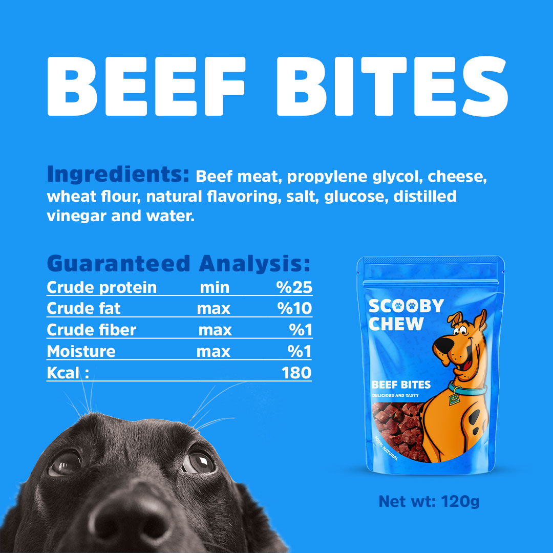 Scooby Chew Beef Bites 120g