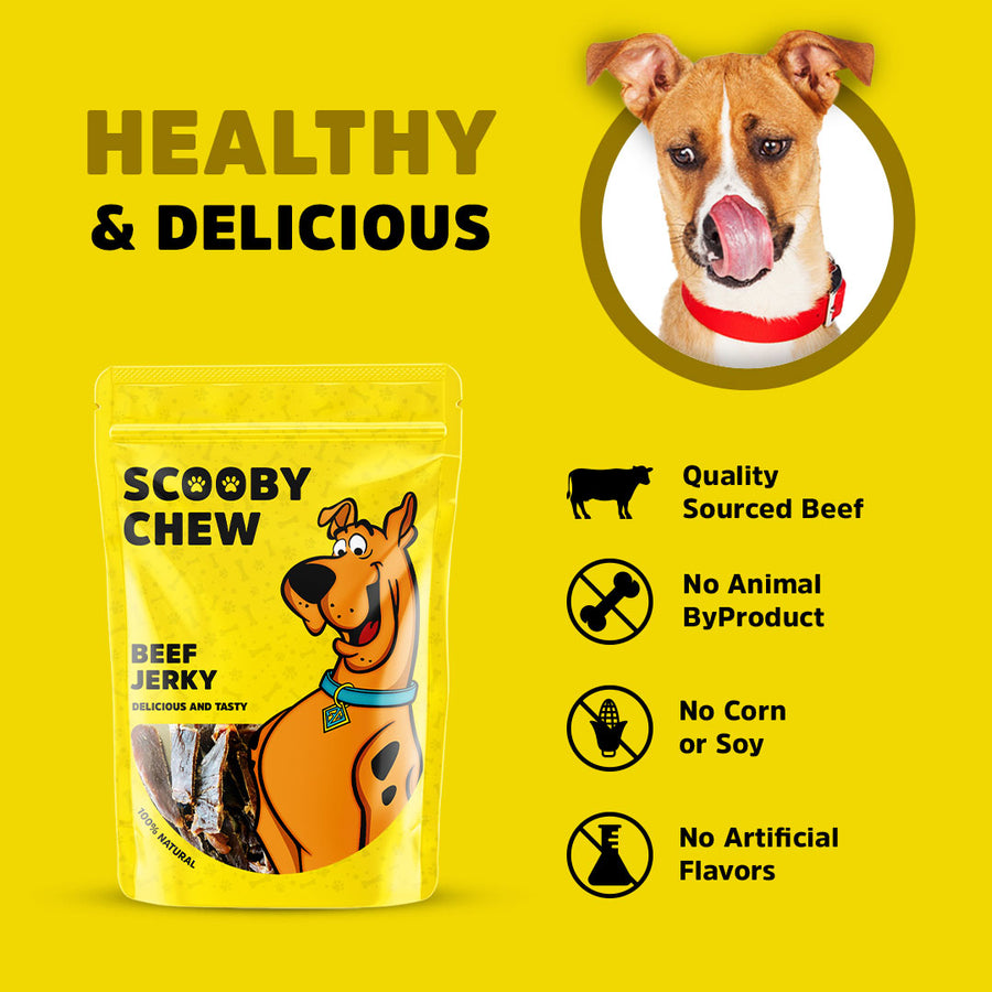Scooby Chew Beef Jerky 120g  + Extra 30g Free