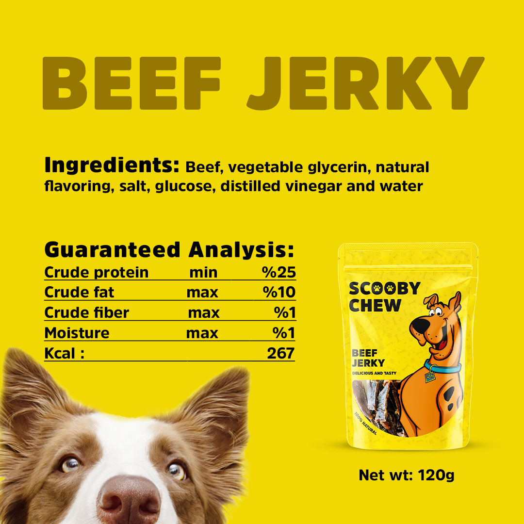 Scooby Chew Beef Jerky 120g