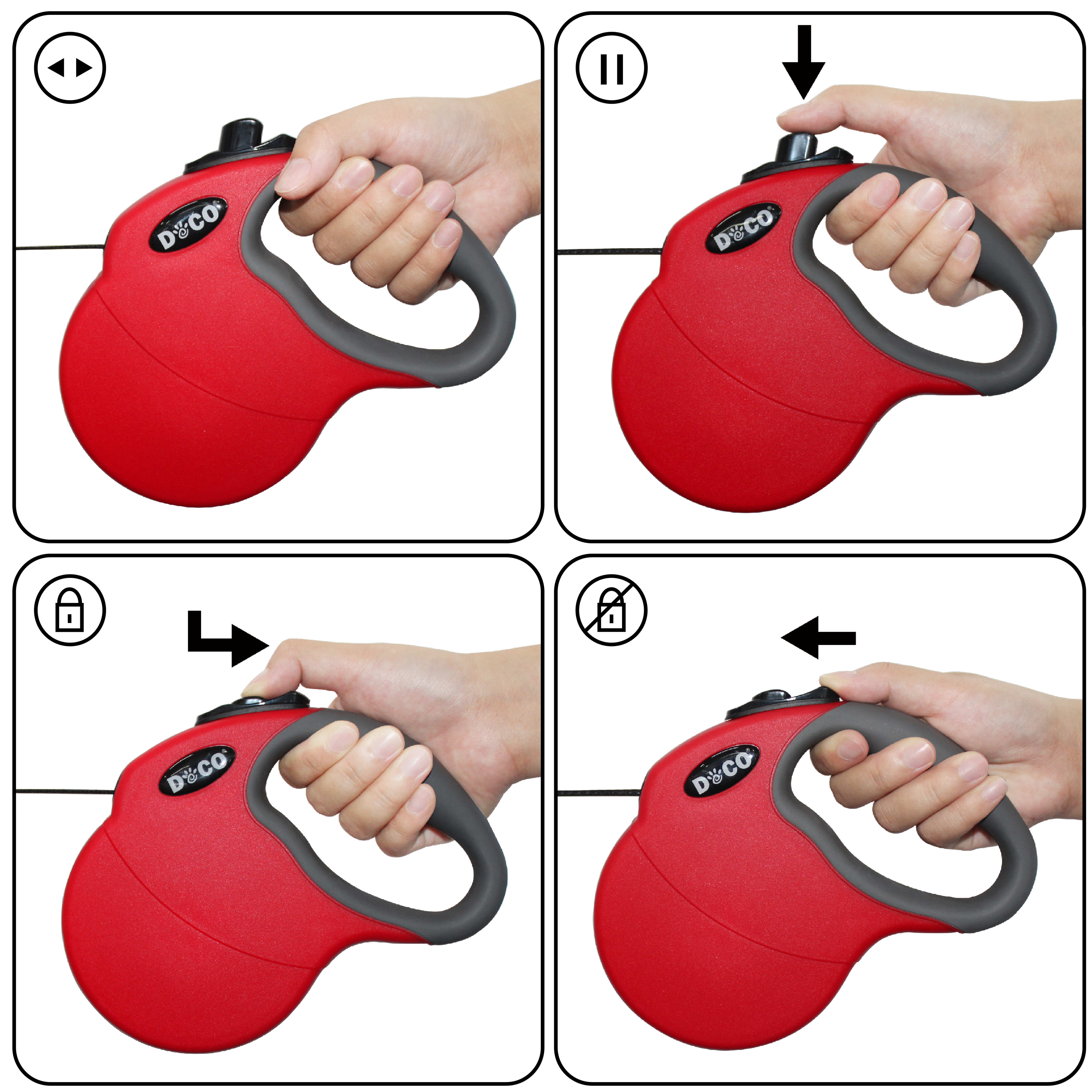 DOCO All Day Adventure Retractable Leash Large