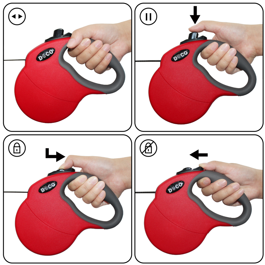 DOCO All Day Adventure Retractable Leash Medium