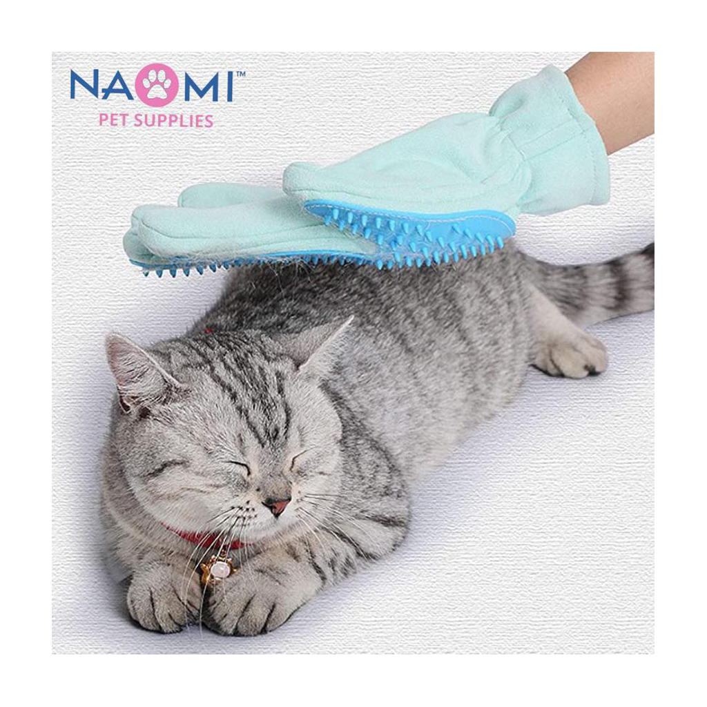 Naomi Pet Grooming Massaging Glove Two pieces