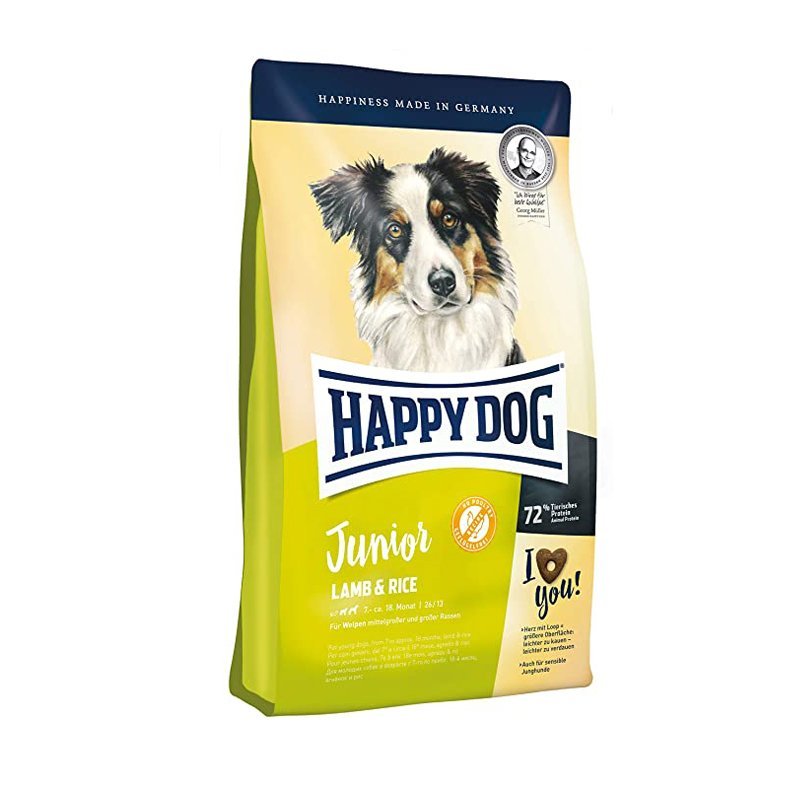 Happy Dog Junior lamp and rice 4 kg