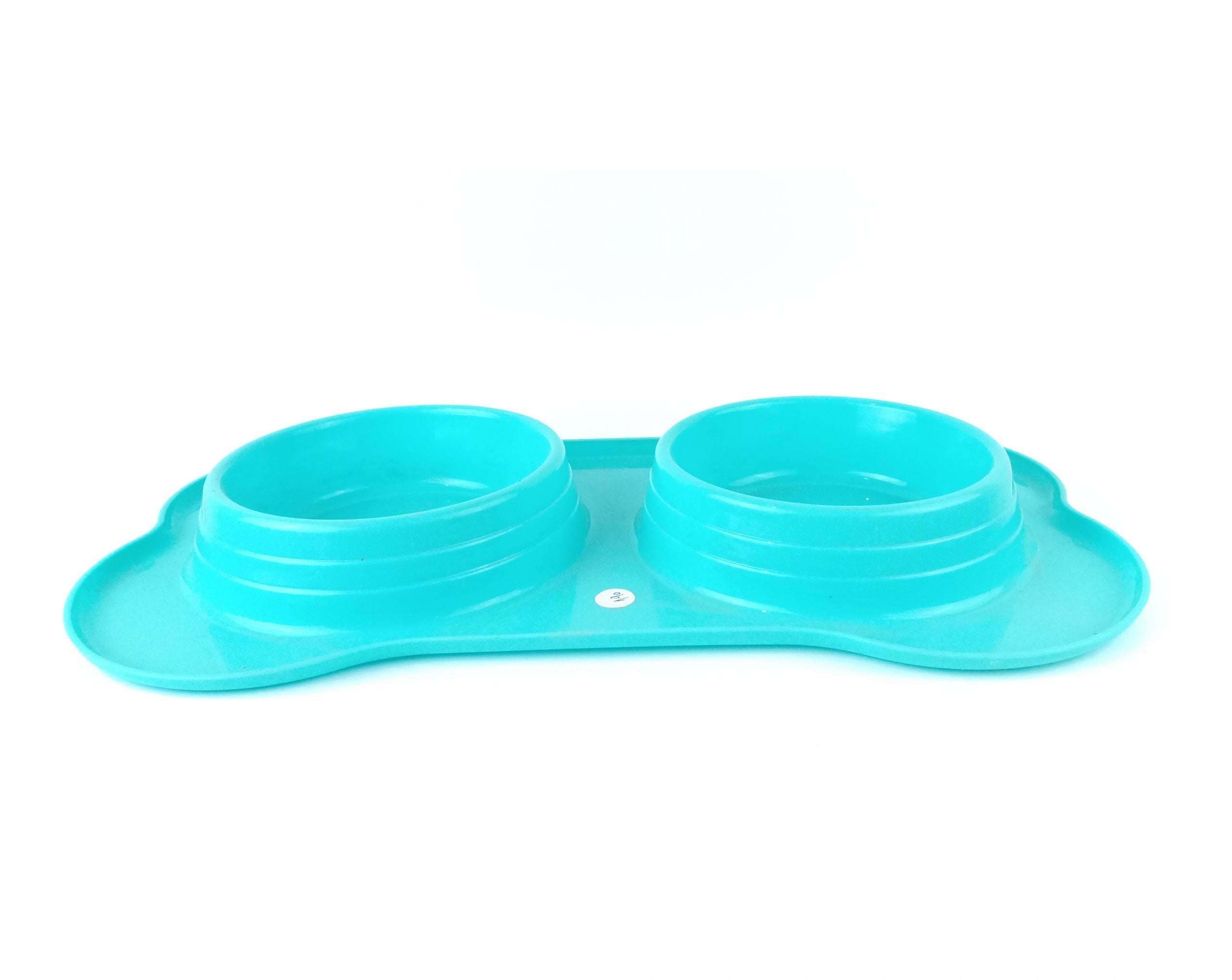 Plastic Cat Double bowl bone shape