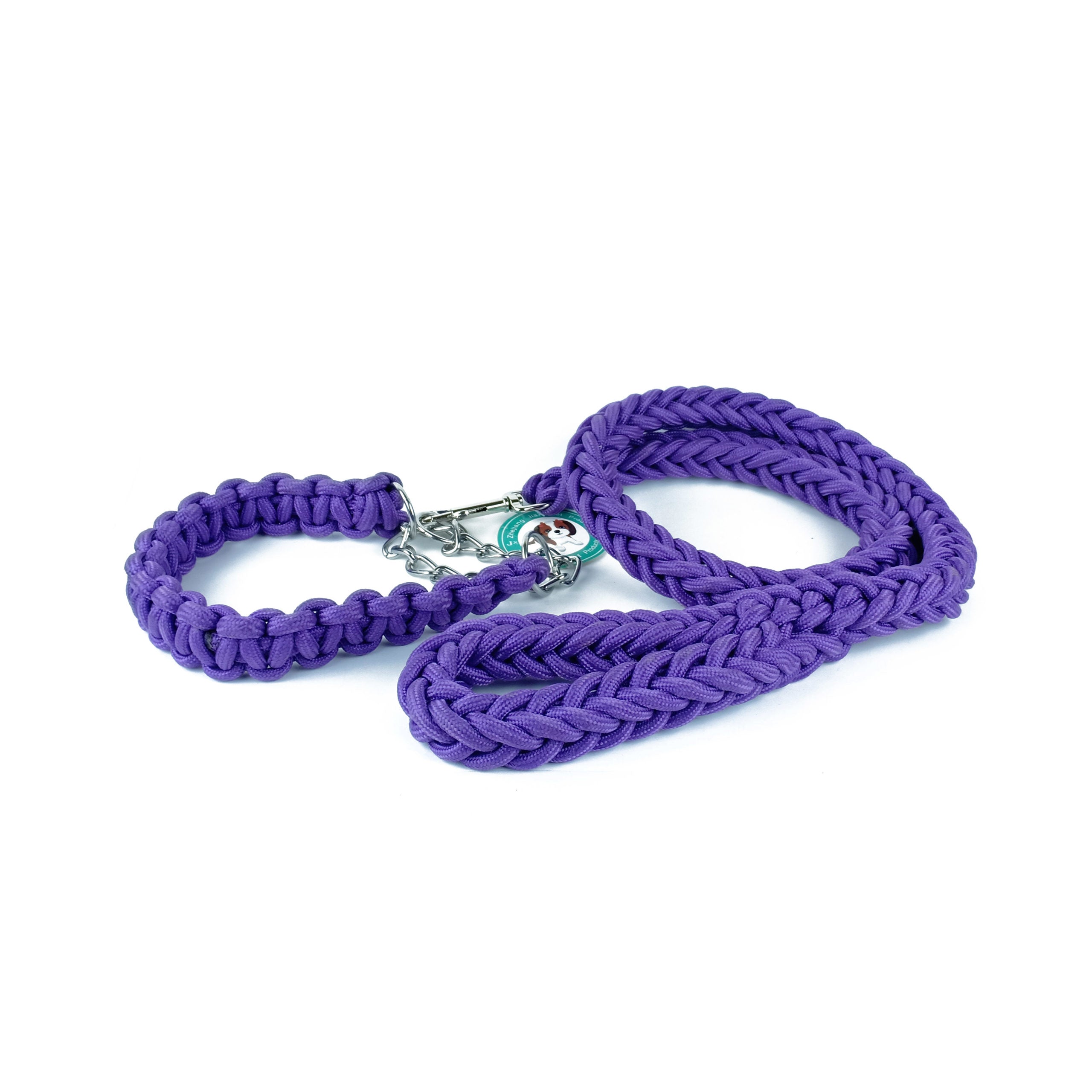 Stranded Leash and collar strong Medium/Large (2 cm × 120 cm × 40-55 cm)