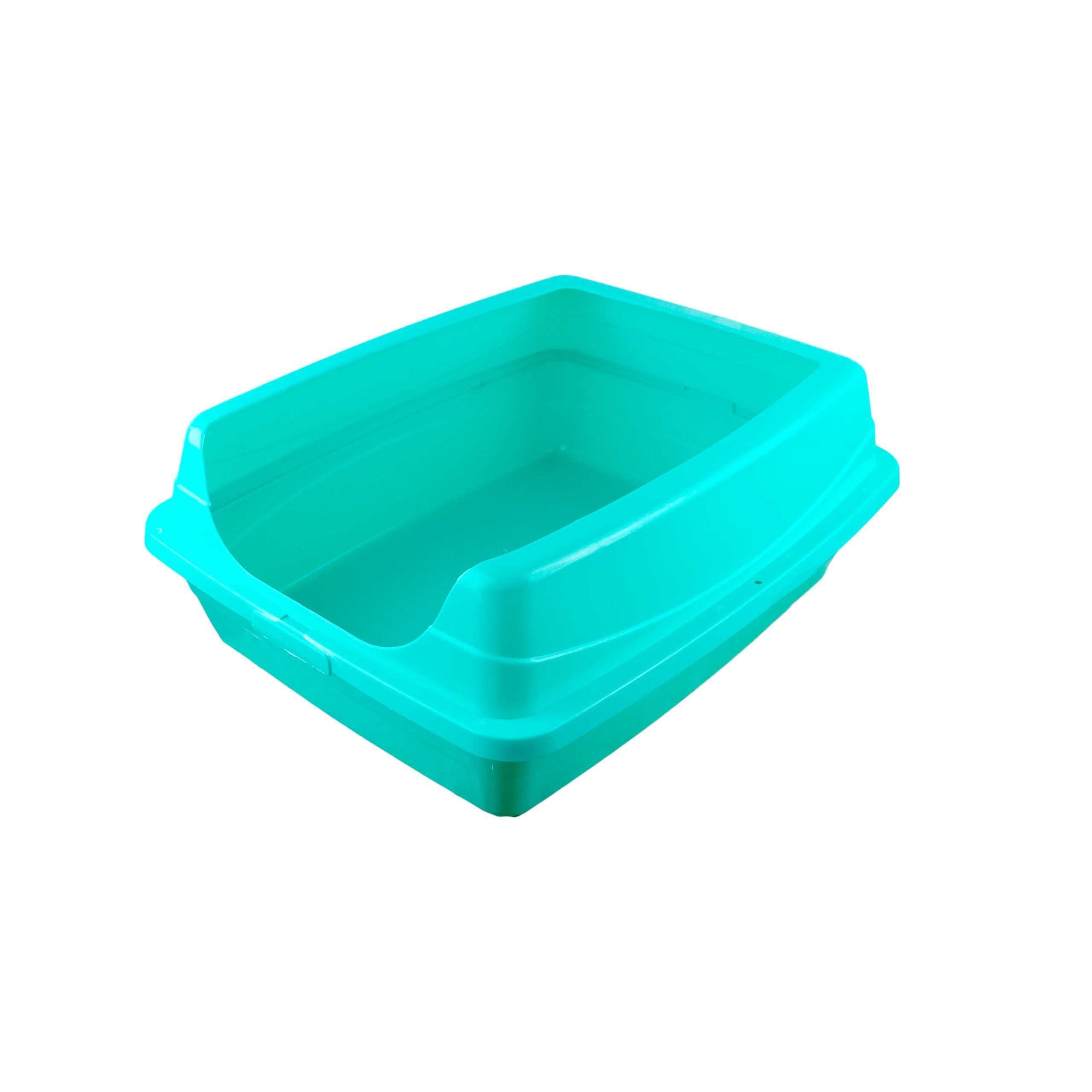 litter box with edges + scoop cleaner