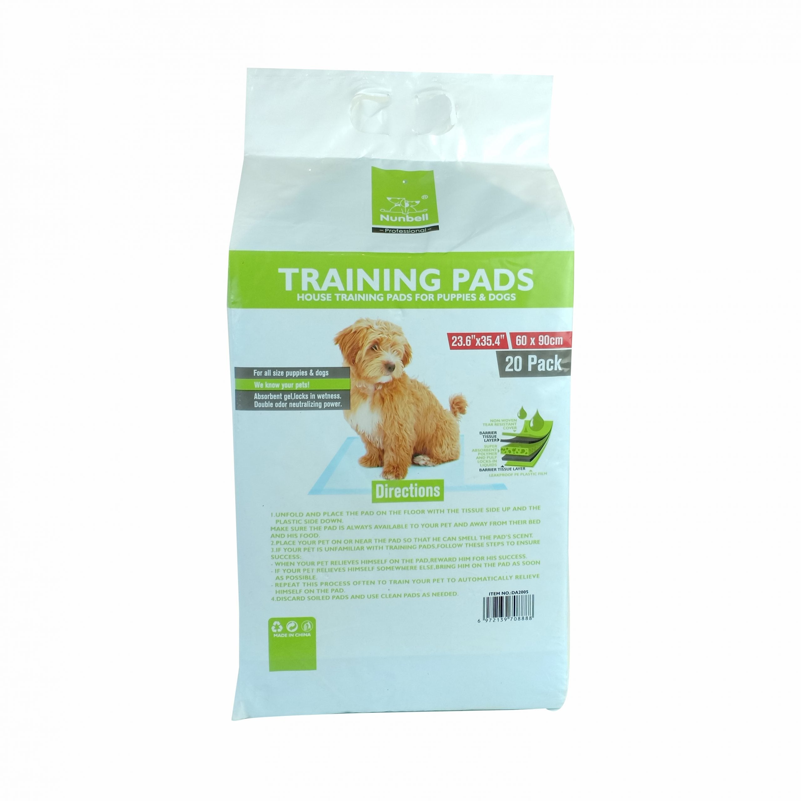 NUNBELL TRAINING PADS DOGS 20 PADS 60*90cm