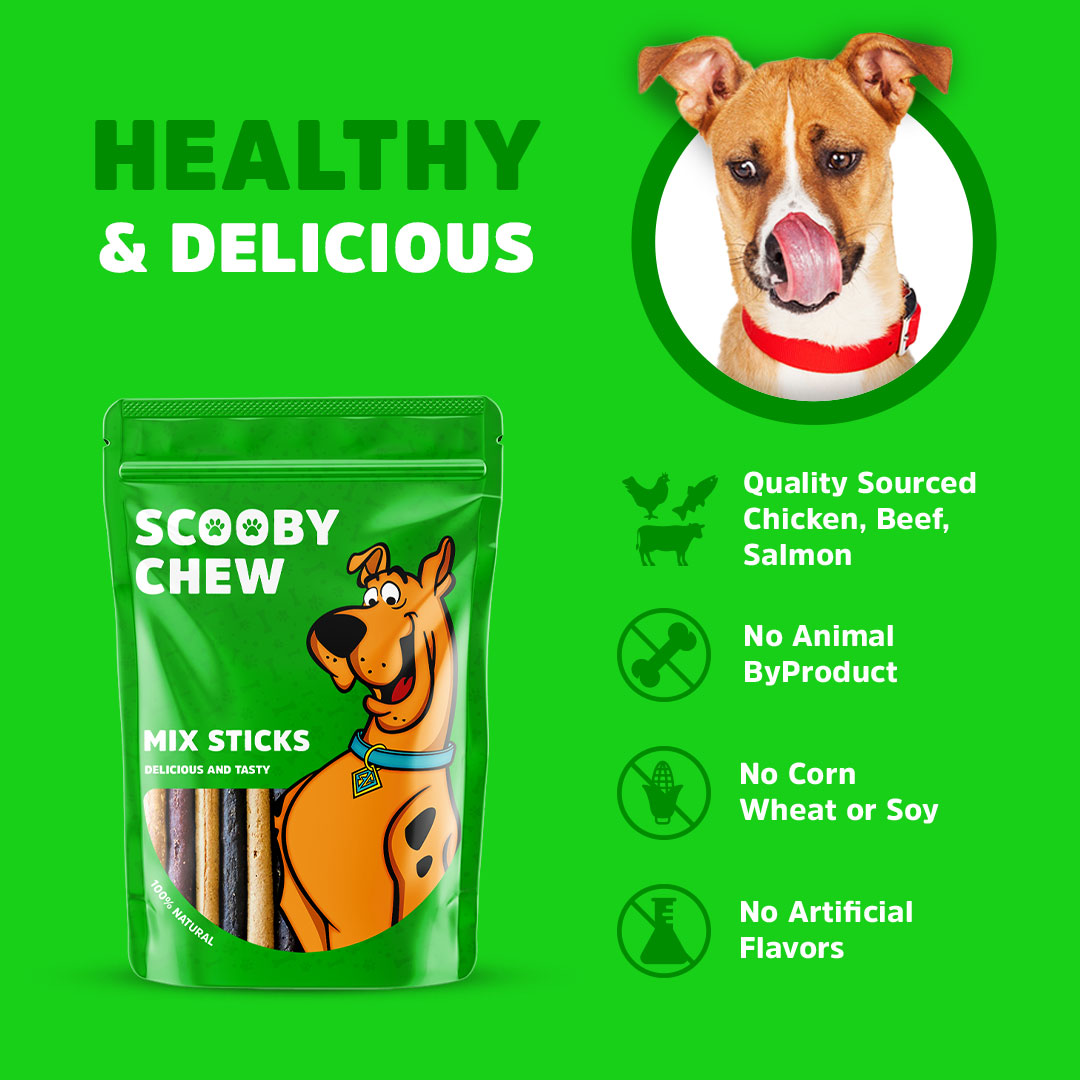 Scooby Chew Mix Sticks 120g