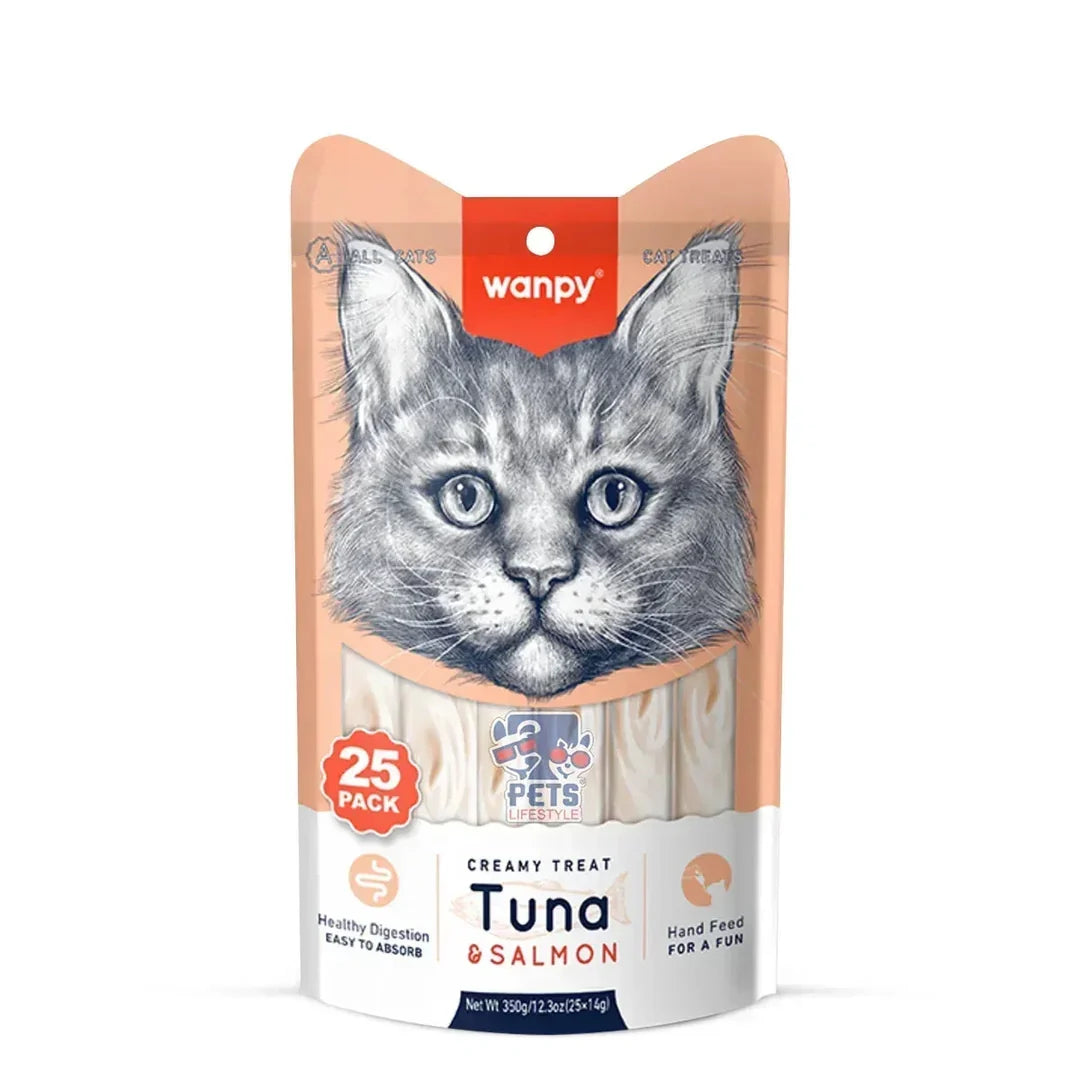 Wanpy Creamy Treats Pack Of 5*14g (Tuna&Salmon)