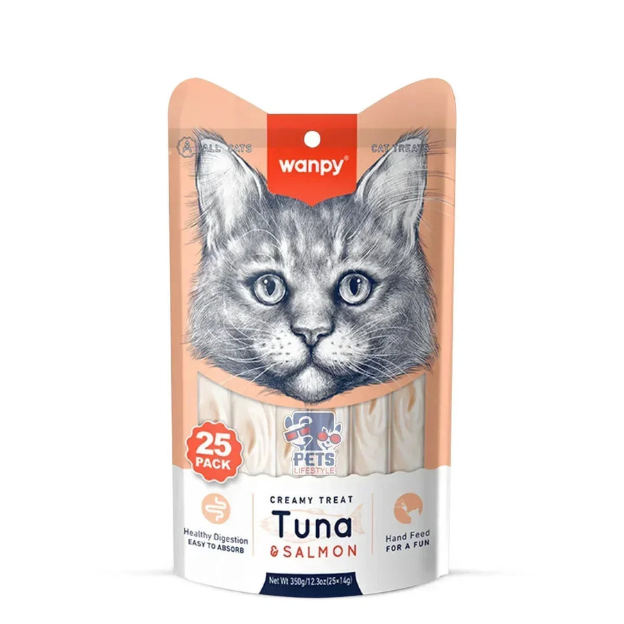 Wanpy Creamy Treats Pack Of 5*14g (Tuna&Salmon)