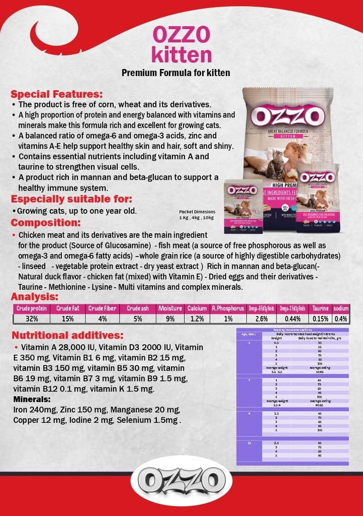 OZZO Kitten cat 1 kg