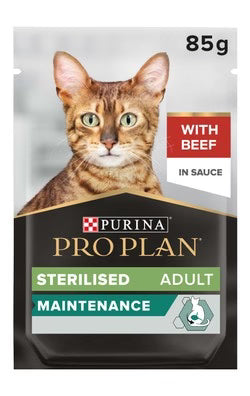 PURINA® PRO PLAN® Sterilised Nutri Savour with Beef in Gravy 85g