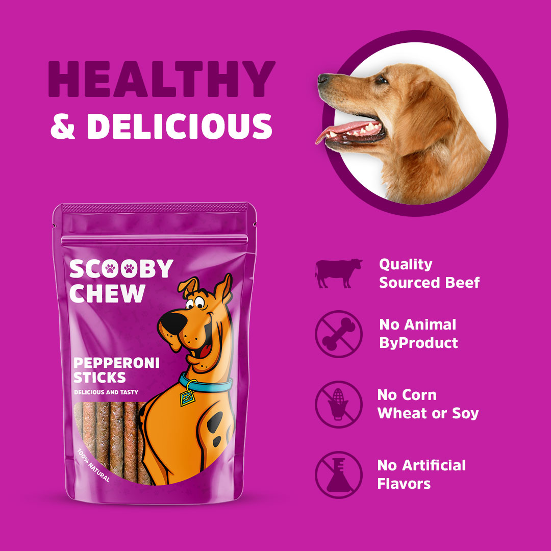 Scooby Chew Pepperoni Sticks 120g