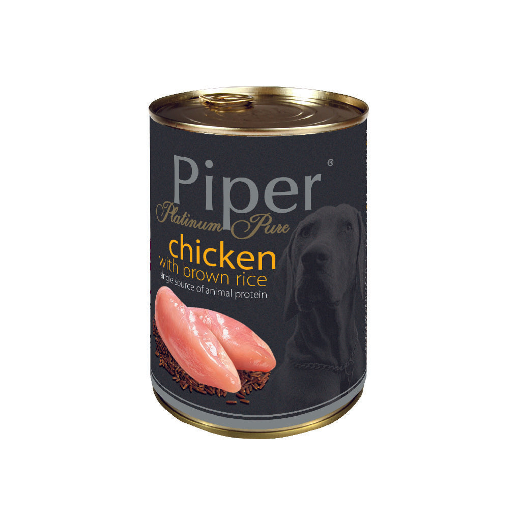 PIPER PLATINUM PURE CHICKEN WITH BROWN RICE 400 G