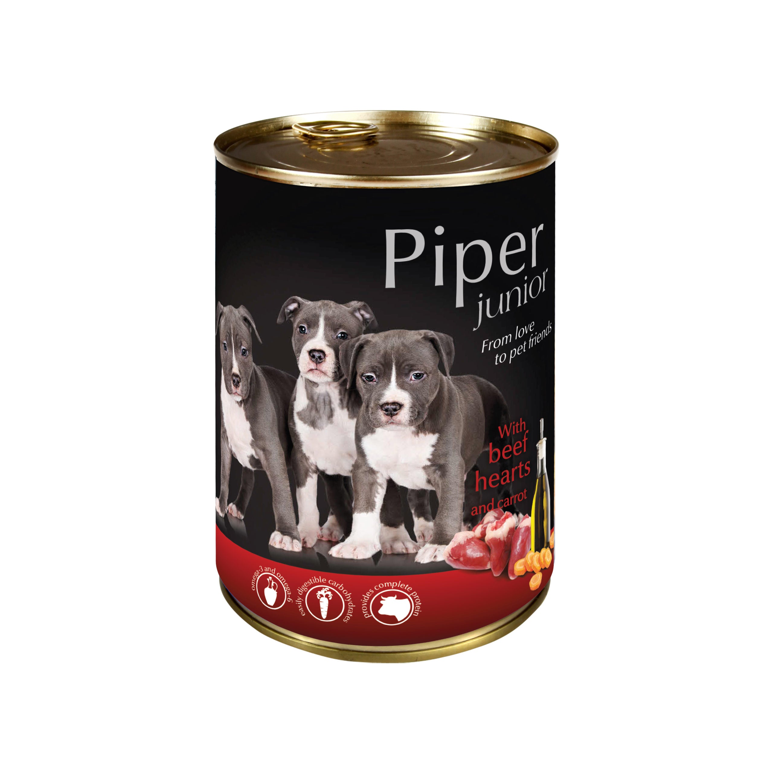 PIPER JUNIOR WITH BEEF HEARTS AND CARROT 400 G