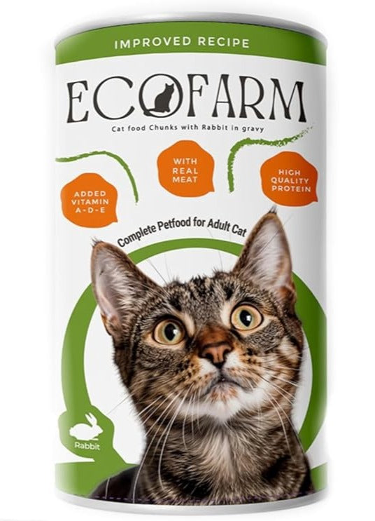 ECOFARM Wet Food with RABBIT in Gravy 400gm