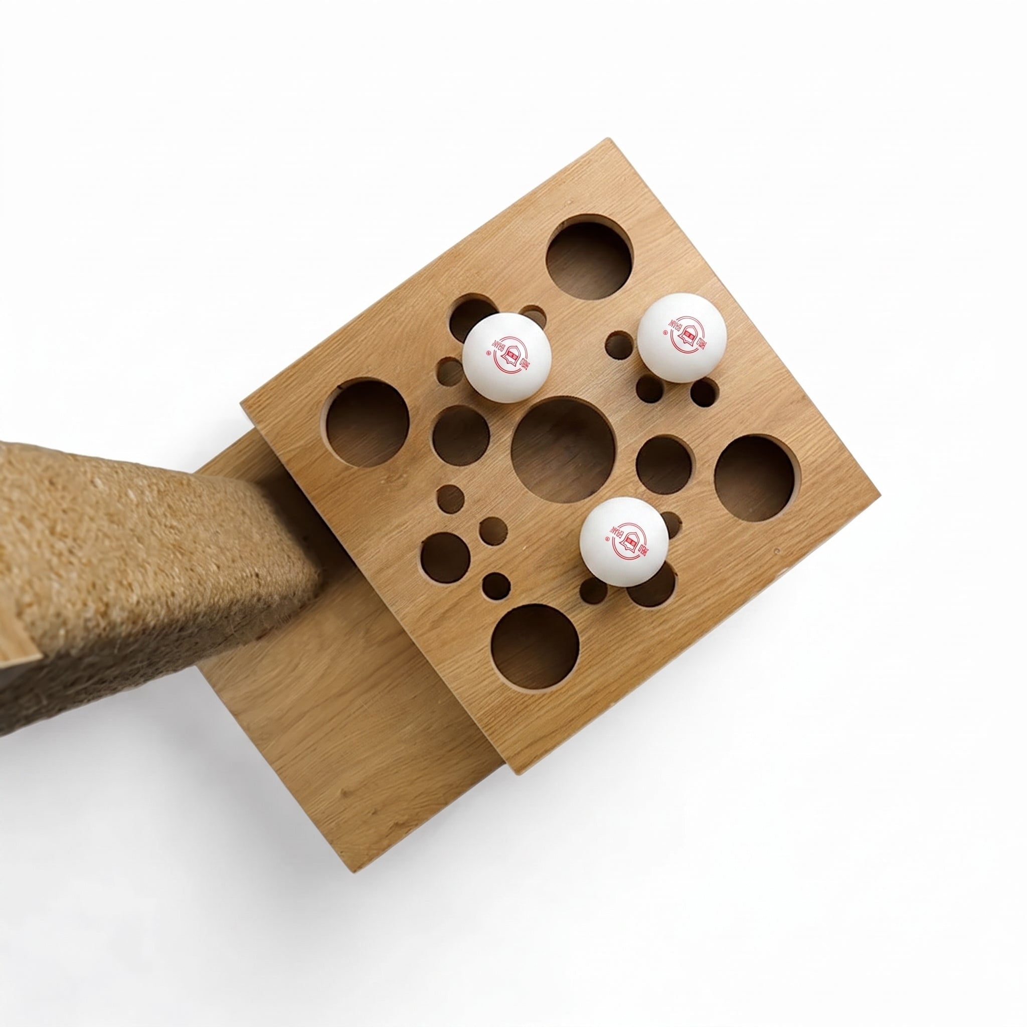 Petmoda Scratch and play board Cat balls hunt box with Tower