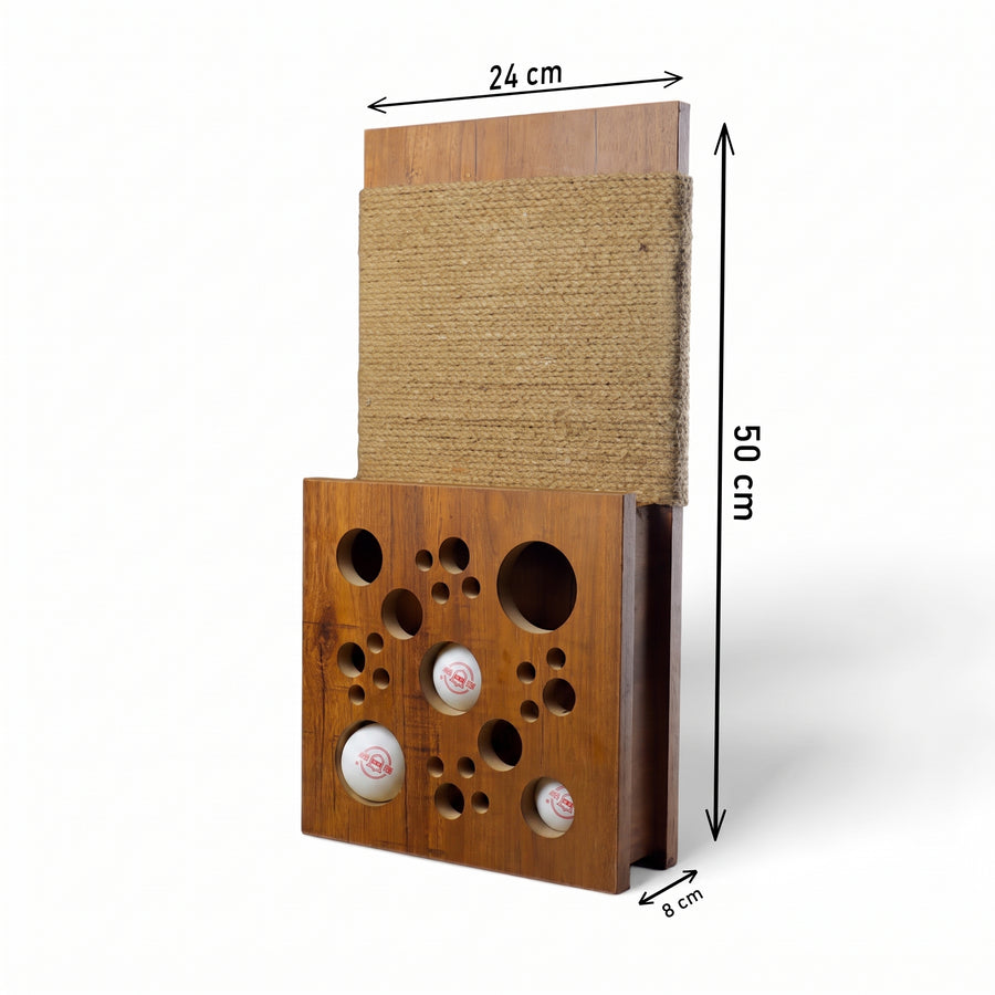 Petmoda Scratch and play board Cat balls hunt box scratcher with scratching wall