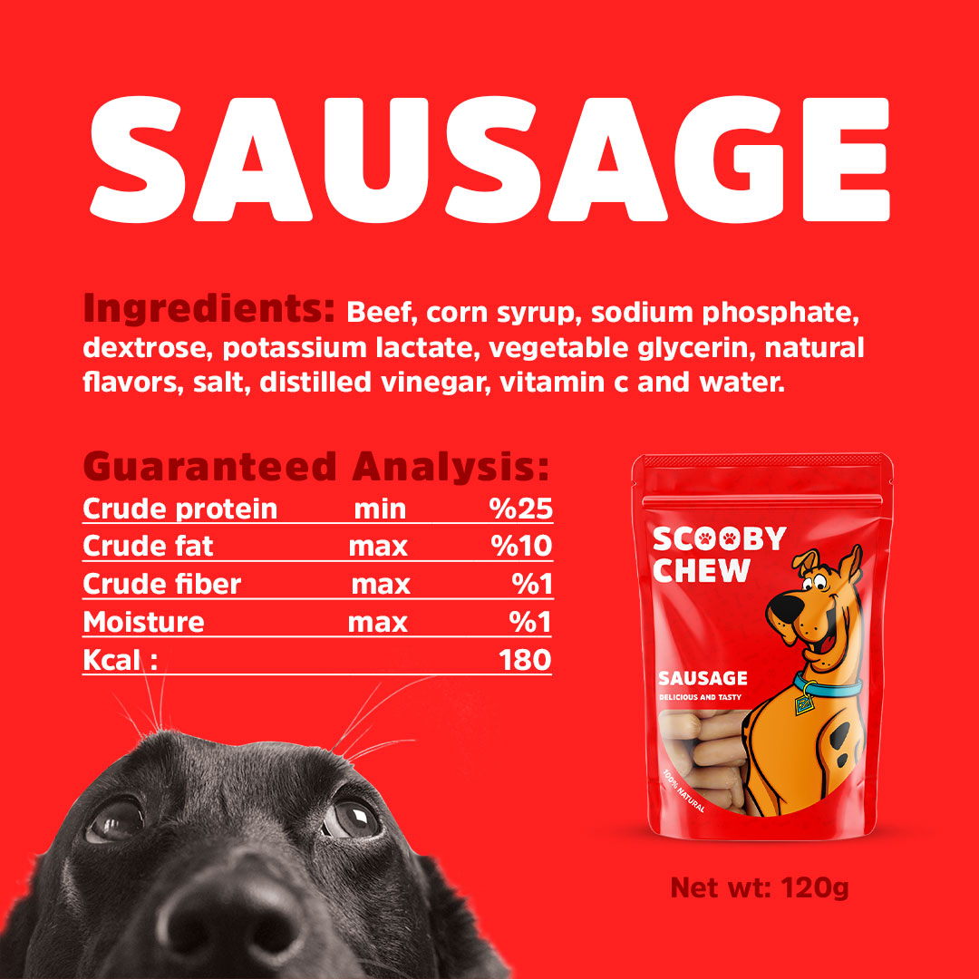 Scooby Chew Sausage 120g