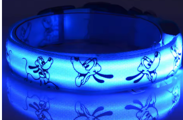 Nylon LED Dog Light Collar Cat Night Safety Flashing Glow Dark Electric Pets