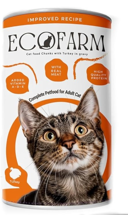 ECOFARM Wet Food with TURKEY in Gravy 400gm