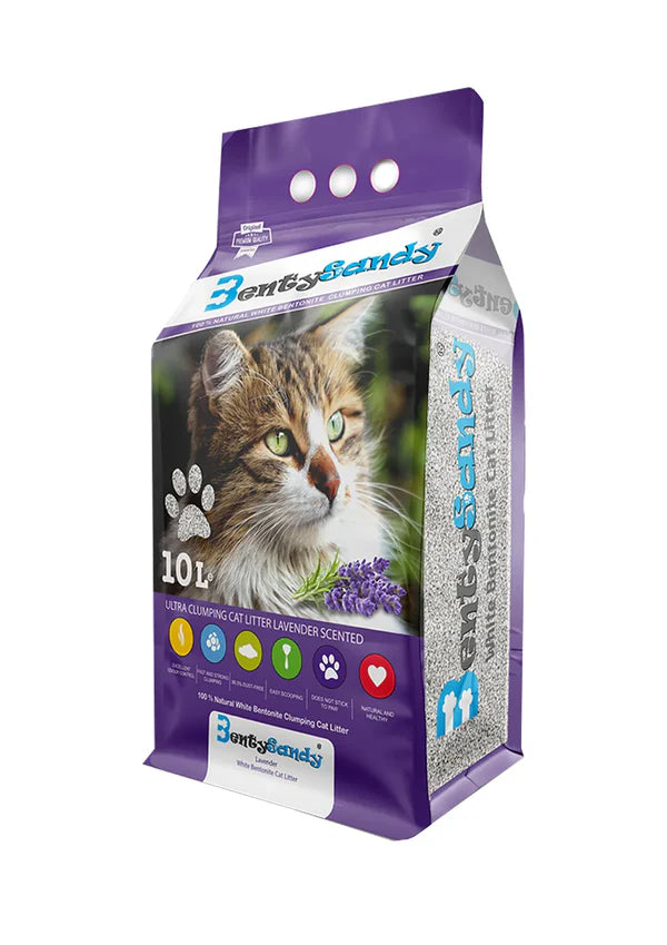 Benty Sandy Cat Litter Lavender (10L)