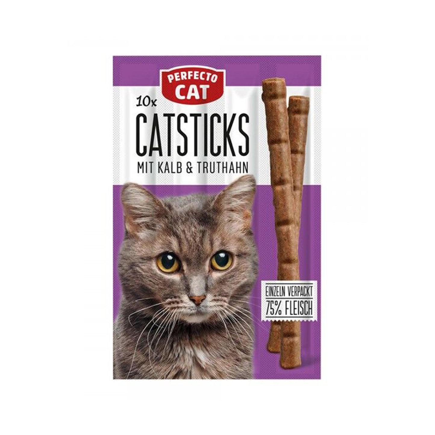 Perfecto Cat 10 sticks Katzensticks - Lamm Truthahn 50g