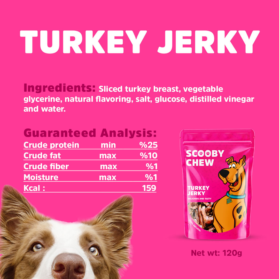 Scooby Chew Turkey Jerky 120g