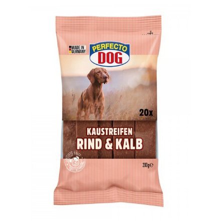 Perfecto 20 Slices Beef Rind And Kalb for Dog 200 g