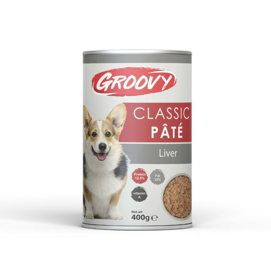 Groovy Classic dog pate liver 400g