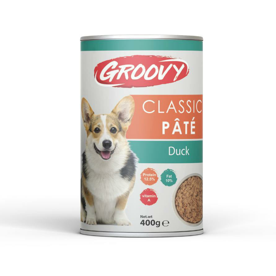 Groovy Classic dog pate duck 400g