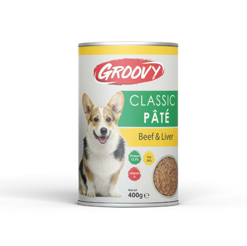 Groovy Classic dog pate beef liver 400g