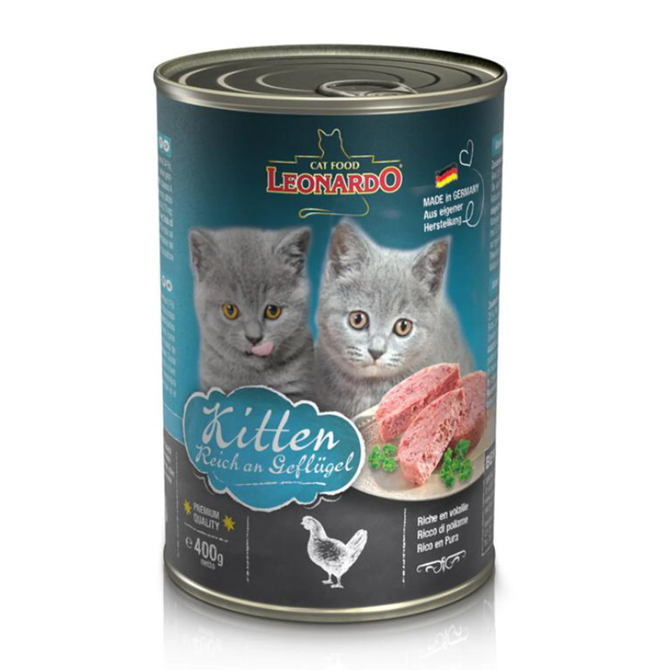 Leonardo Kitten Wet Food Can 400g
