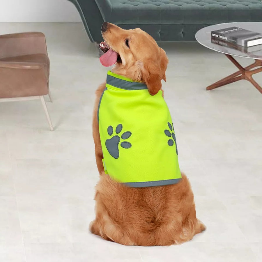 Reflective Safety Vest Gear Fluorescent Dog Clothes Soft Jacket  Dogs