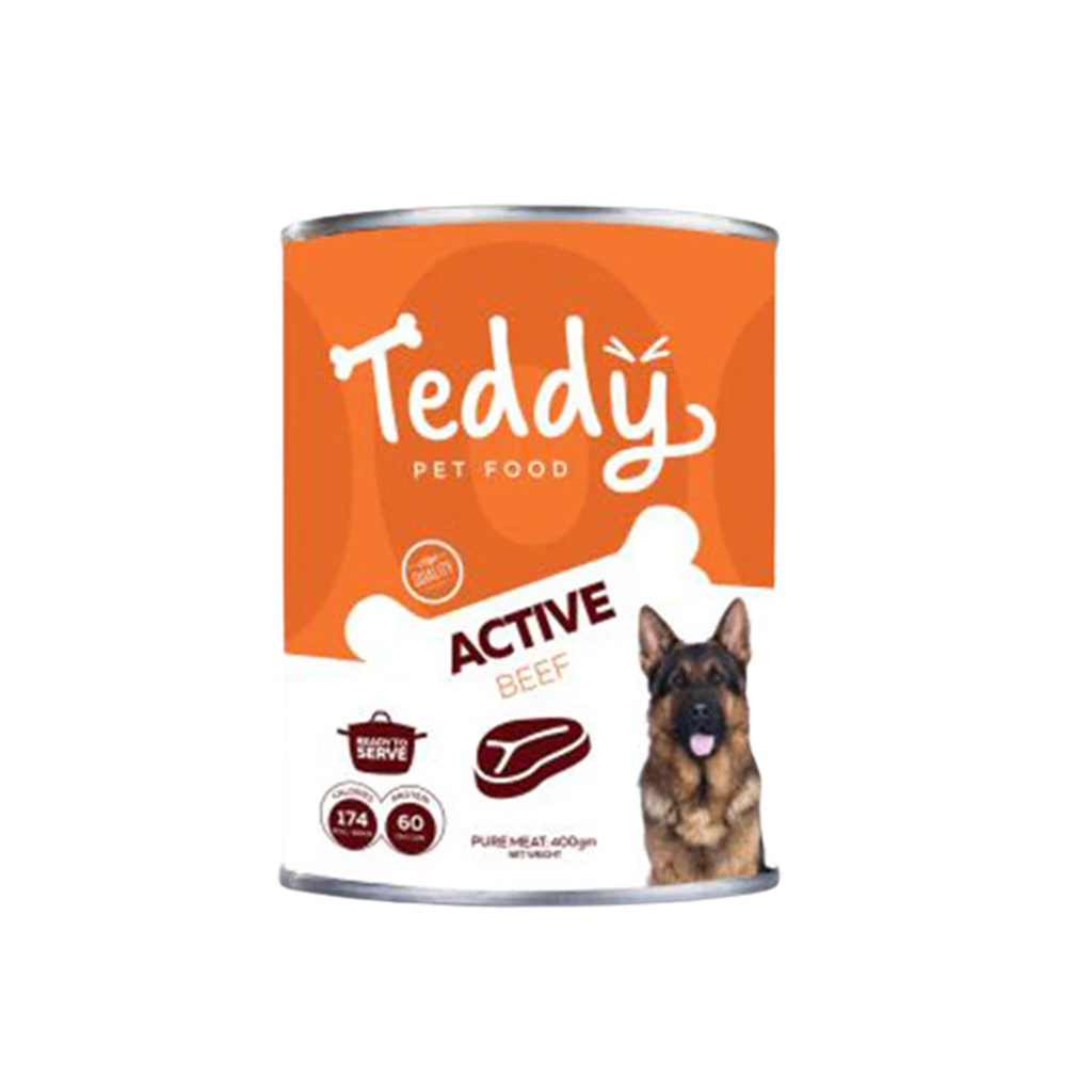 Teddy Active Beef Dog Wet Food 400g