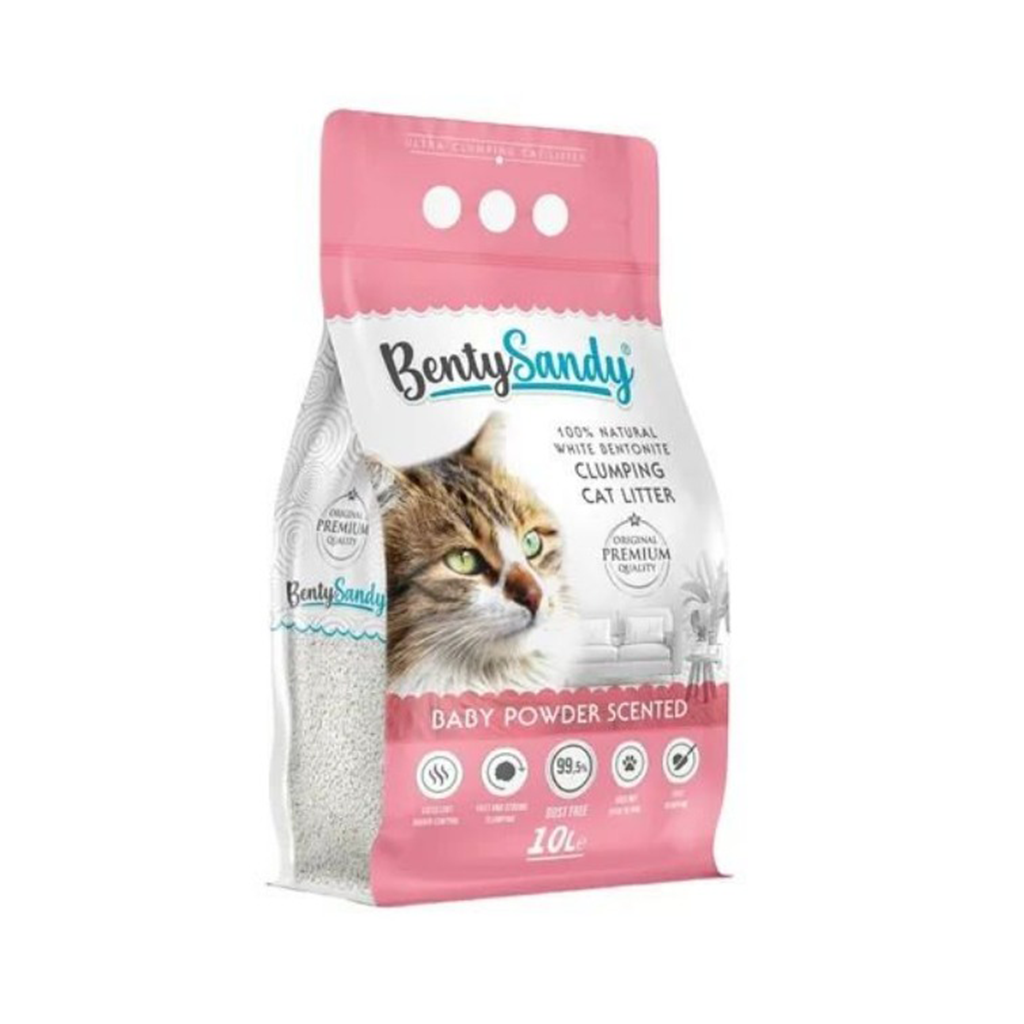 Benty Sandy Clumping Cat Litter Baby Powder 10 L