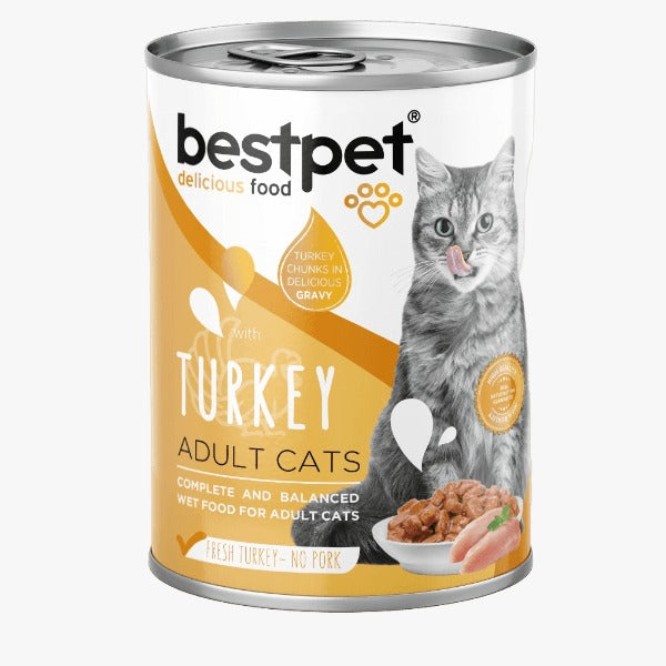 bestpet Cat Wet Food Turkey Can 400g