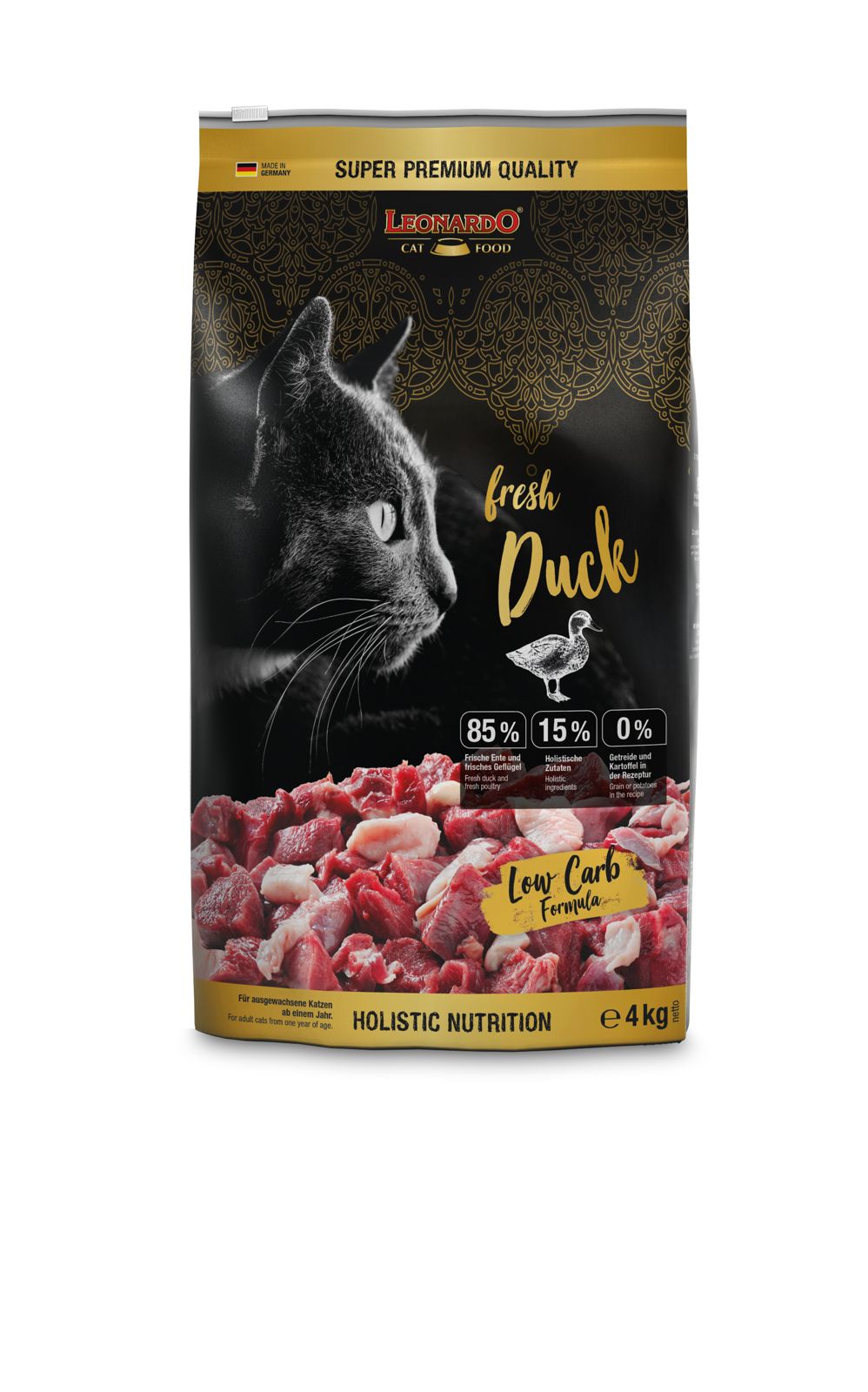 Leonardo Fresh Duck Cat Dry Food 250g - 1.5kg - 4kg